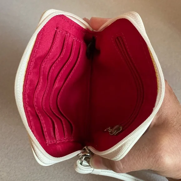 Coach Gray and Cream Wristlet - Picture 5 of 8